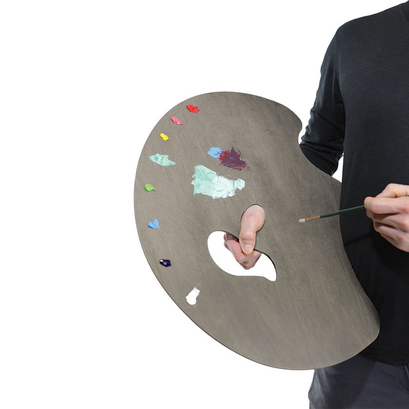 NewWave Grand View Palette Neutral Grey Stain Wood (Right Hand)