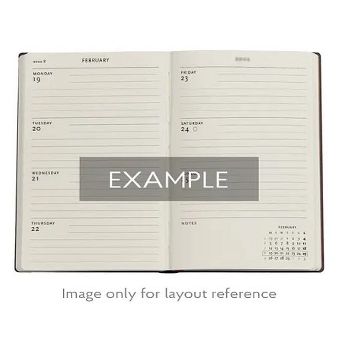 Paperblanks 2026 Weekly Flexi Diary Garnet Mini