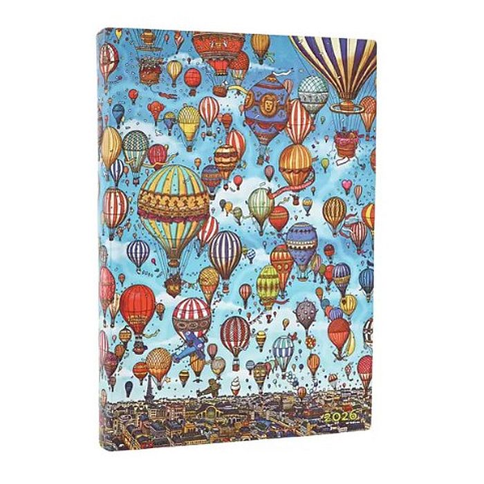 Paperblanks 2026 Daily Flexi Diary Balloon Festival Midi