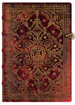 Paperblanks Hardcover Lined Notebook Equinoxe Carmine Midi