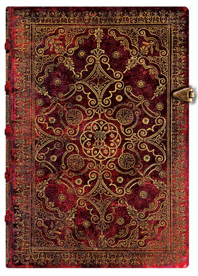 Paperblanks Hardcover Lined Notebook Equinoxe Carmine Midi