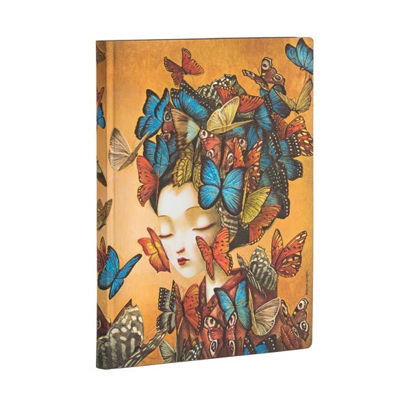 Paperblanks Flexi Book Softcover Lined Notebook Madame Butterfly Midi