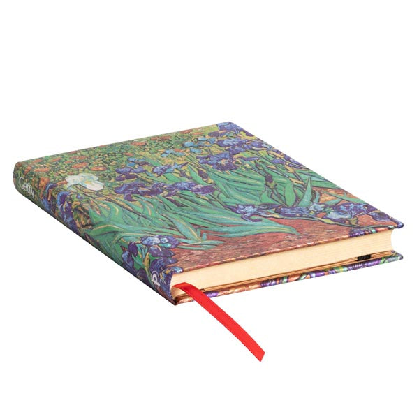 Paperblanks Hardcover Unlined Notebook Van Gogh's Irises Midi