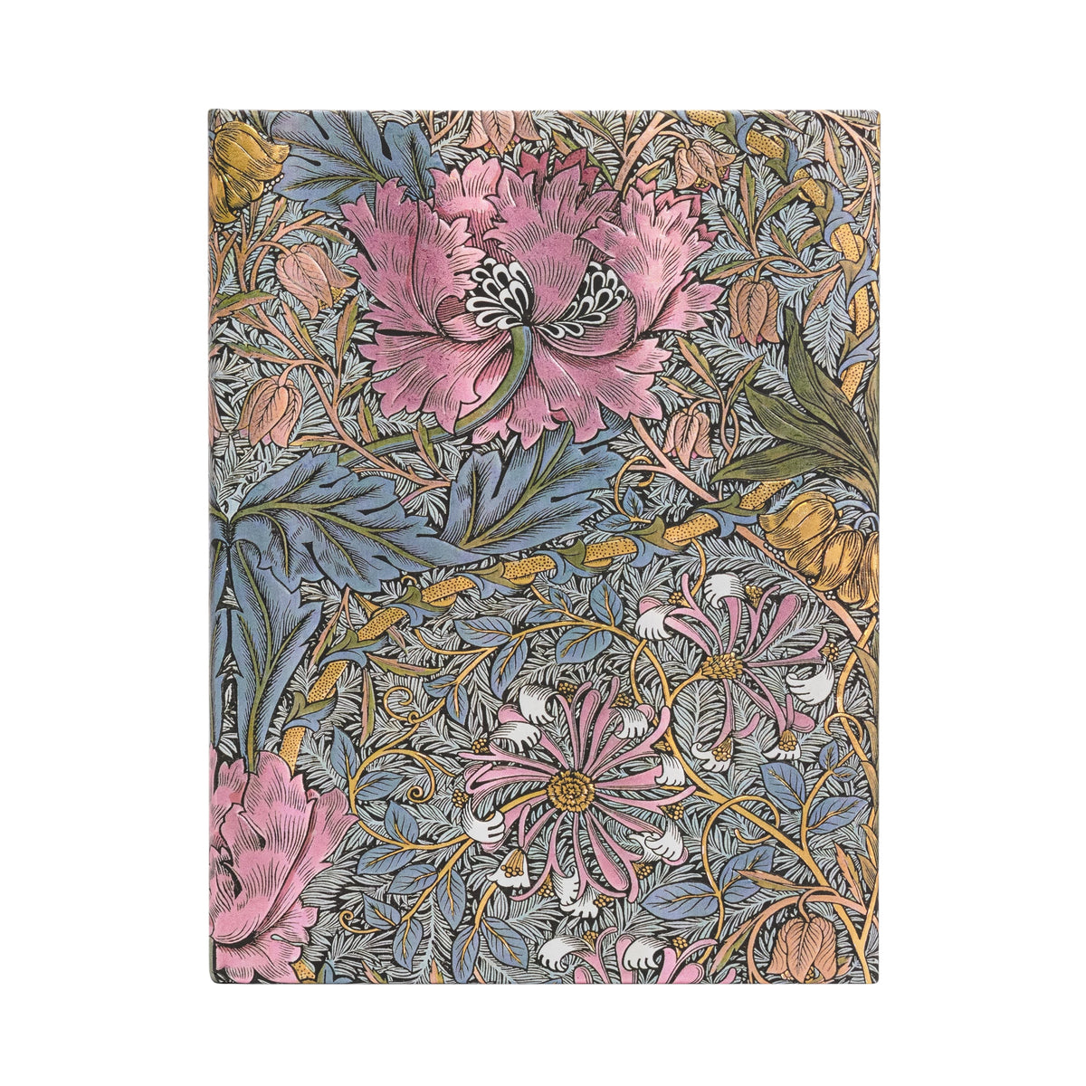 Paperblanks Hardcover Lined Notebook Morris Pink Honeysuckle