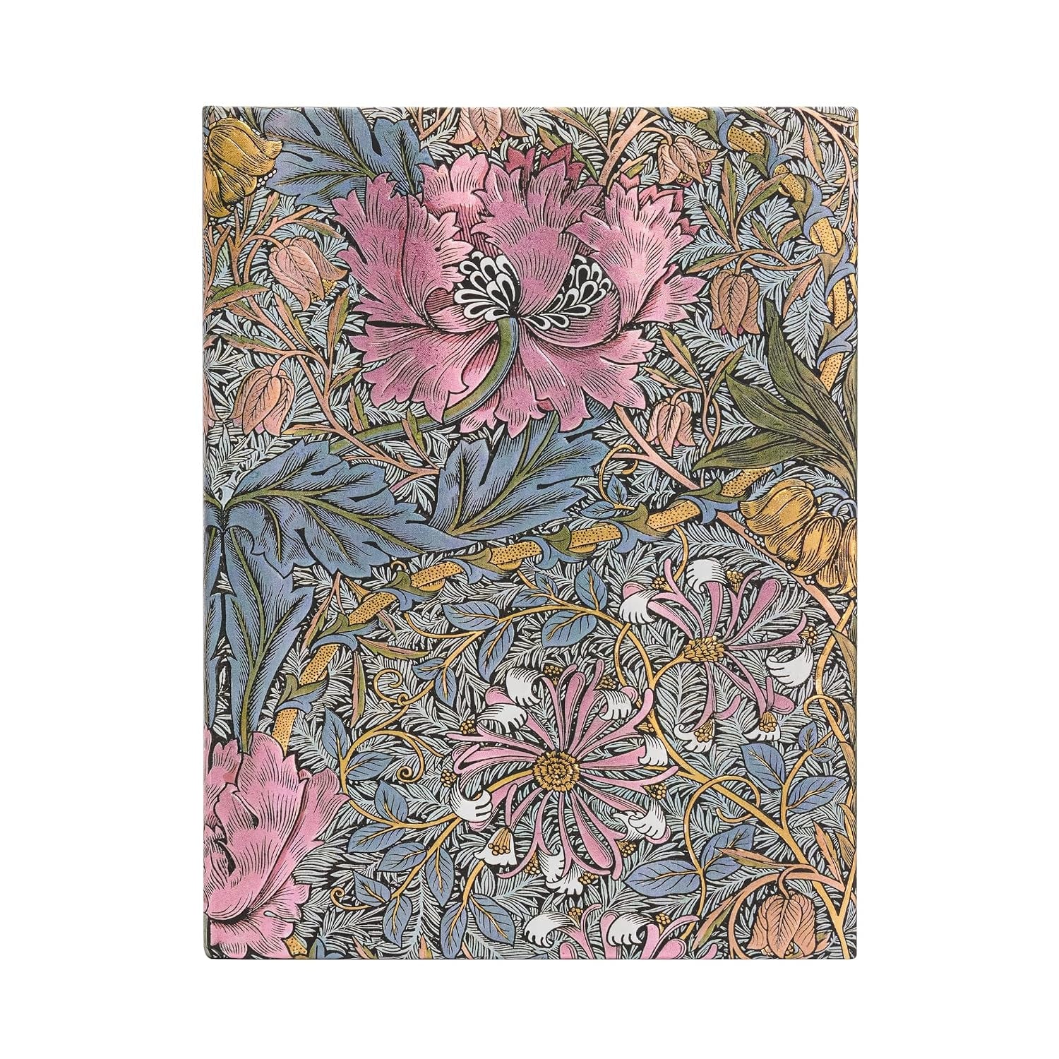 Paperblanks Hardcover Unlined Notebook Morris Pink Honeysuckle