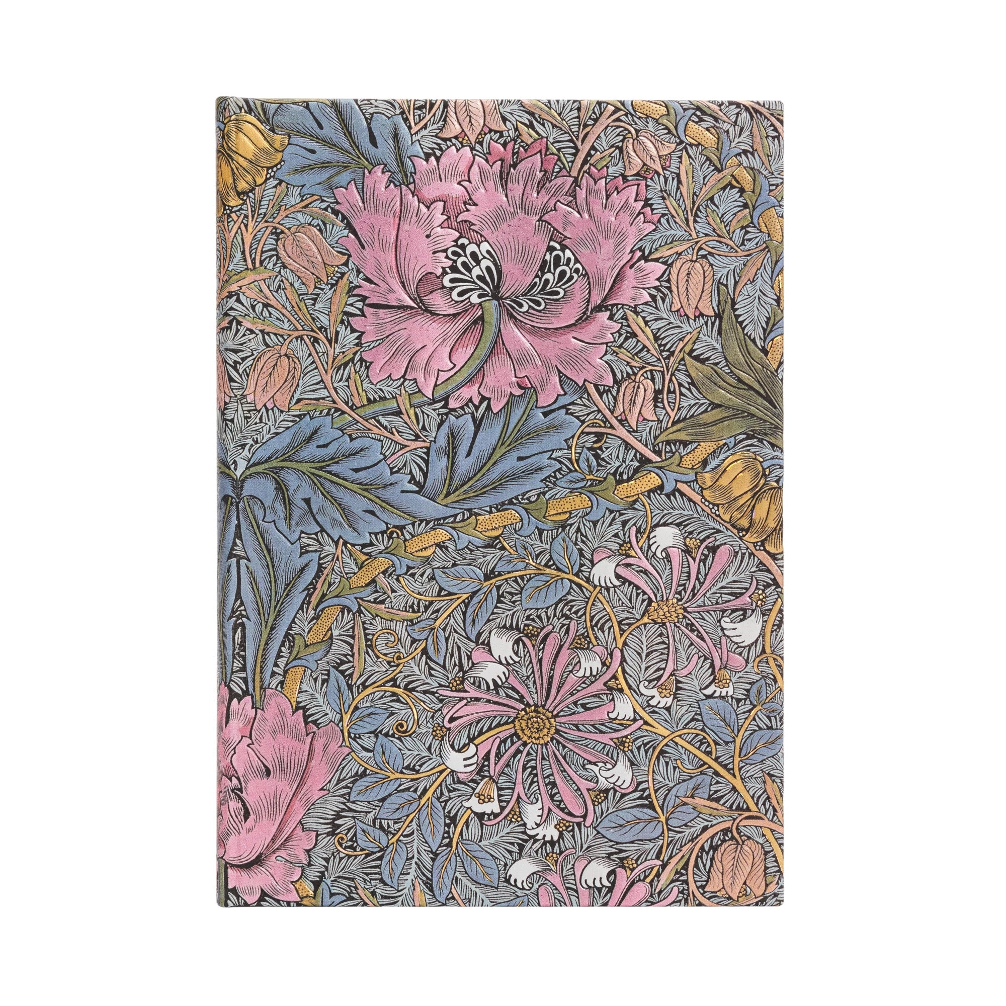 Paperblanks Hardcover Lined Notebook Morris Pink Honeysuckle