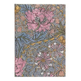 Paperblanks Hardcover Lined Notebook Morris Pink Honeysuckle Midi