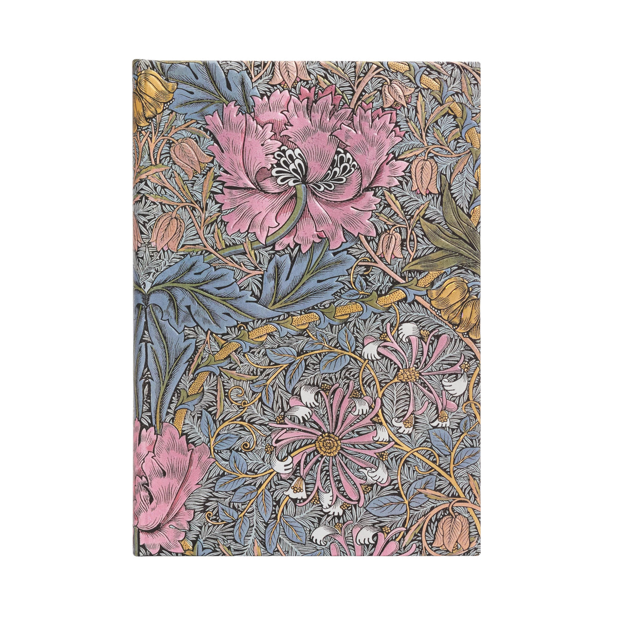 Paperblanks Hardcover Lined Notebook Morris Pink Honeysuckle
