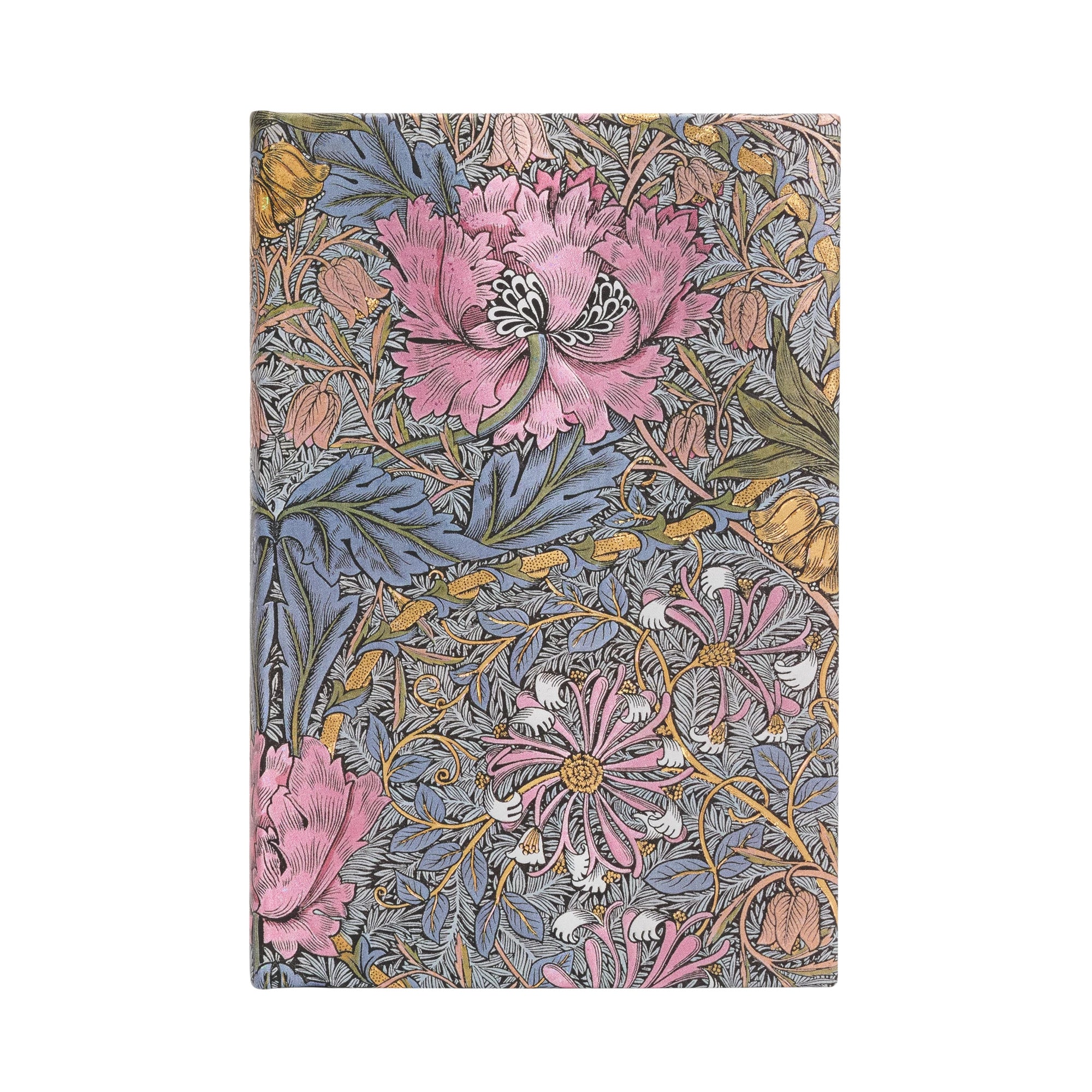 Paperblanks Hardcover Lined Notebook Morris Pink Honeysuckle