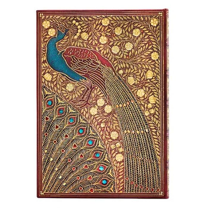 Paperblanks Hardcover Lined Notebook Hafiz's Peacocks Midi