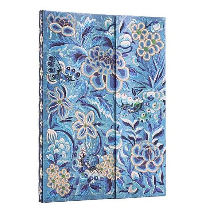 Paperblanks Hardcover Lined Notebook Blue Willow Midi