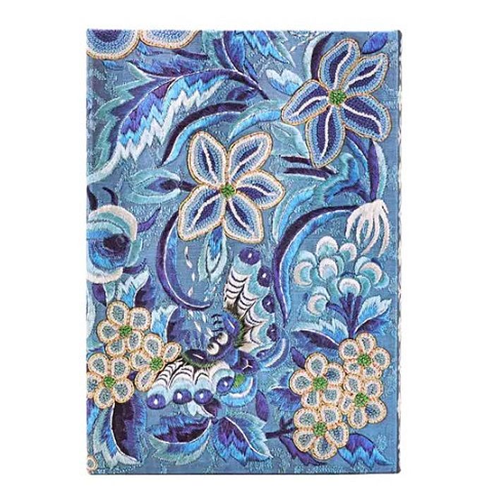 Paperblanks Hardcover Unlined Notebook Blue Willow Midi