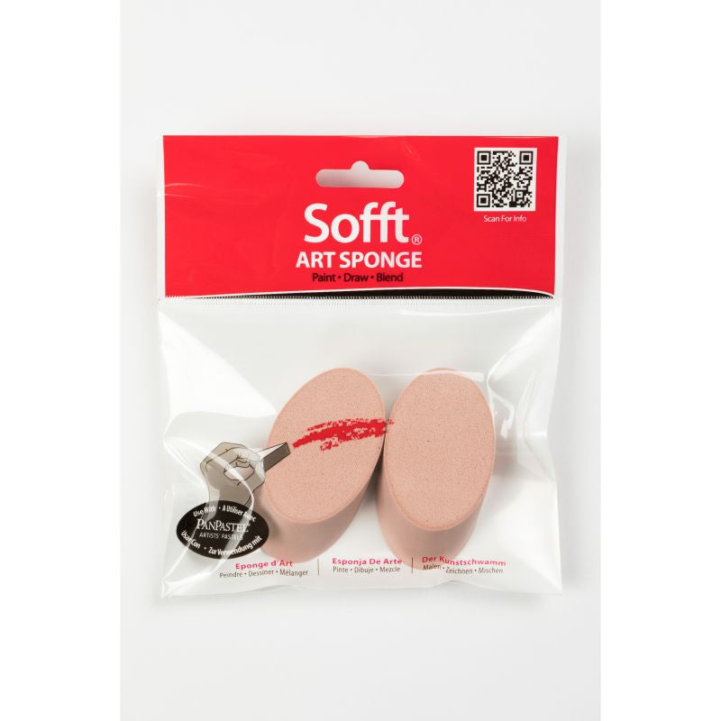Pan Pastel Sofft Tool Round Angle Slice Sponges Packet 2