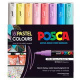 Posca Ultra Fine Tip Marker Pastel Set 8 SET / 0.7mm