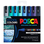 Posca Medium Bullet Tip Marker Marker Cool Colour Set 8 SET / 2.5mm