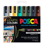 Posca Medium Bullet Tip Marker Marker Earth Colour Set 8 SET / 2.5mm