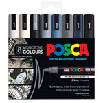 Posca Medium Bullet Tip Marker Marker Mono Colour Set 8 SET / 2.5mm