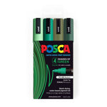 Posca Medium Bullet Tip Marker Marker Green Shades Set 4 SET / 2.5mm