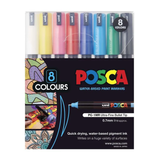 Posca Ultra Fine Tip Marker Assorted Set 8