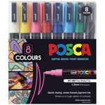 Posca Fine Bullet Tip Marker Assorted Set 8 SET / 1mm