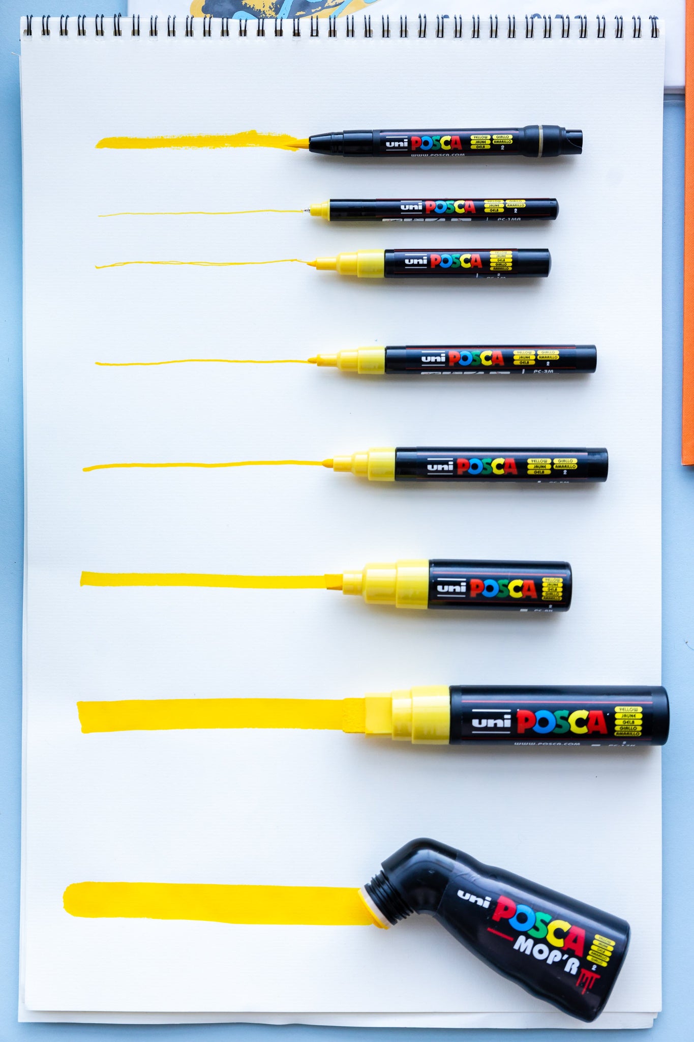 Posca Bold Chisel Tip Marker Assorted Set 8
