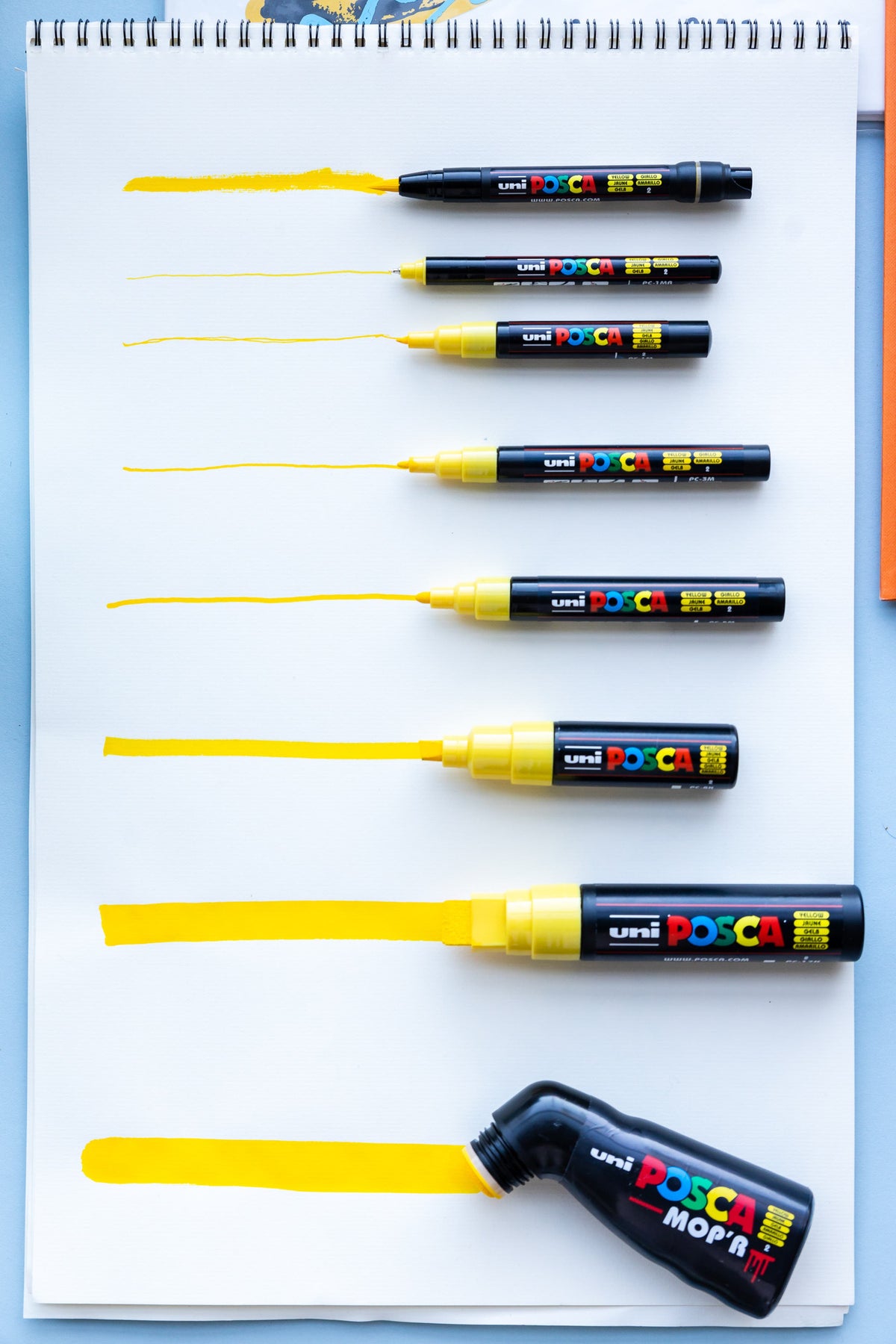 Posca Bold Chisel Tip Marker Assorted Set 8