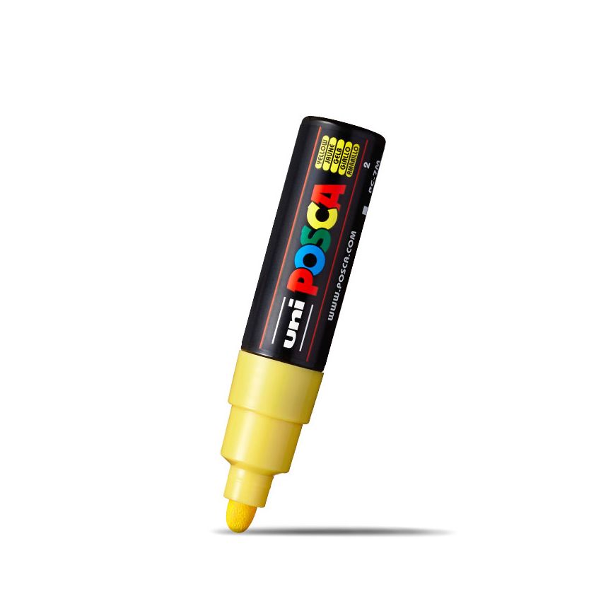 Posca Bold Bullet Tip Marker Yellow 4.5mm
