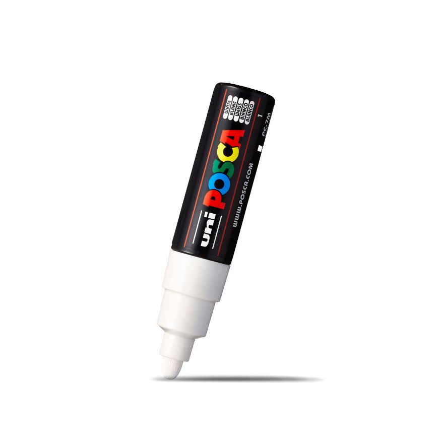 Posca Bold Bullet Tip Marker White 4.5mm