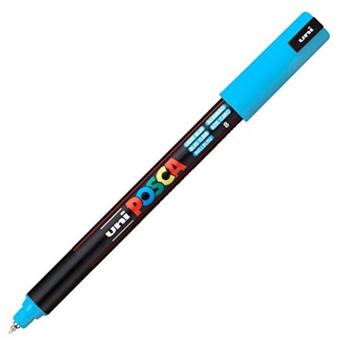 Posca Ultra Fine Tip Marker Light Blue 0.7mm
