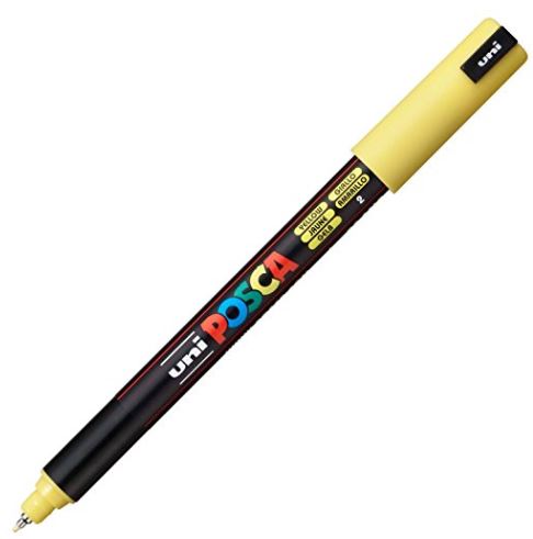 Posca Ultra Fine Tip Marker Yellow 0.7mm