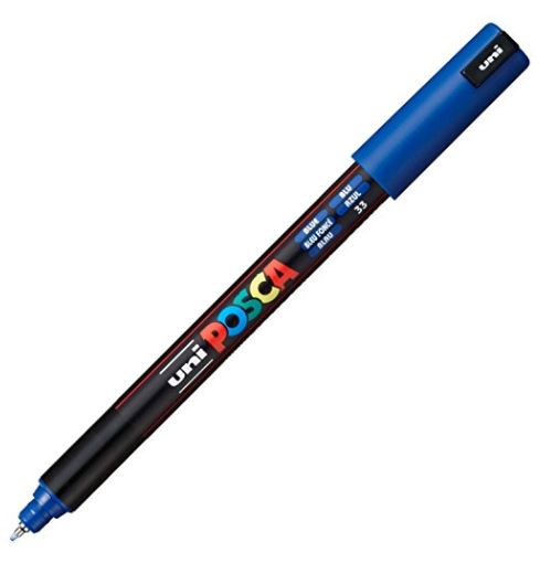 Posca Ultra Fine Tip Marker Blue 0.7mm