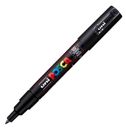 Posca Extra Fine Bullet Tip Marker Black 1mm