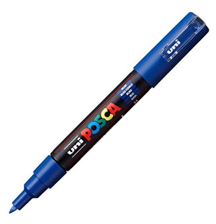 Posca Extra Fine Bullet Tip Marker Blue 1mm