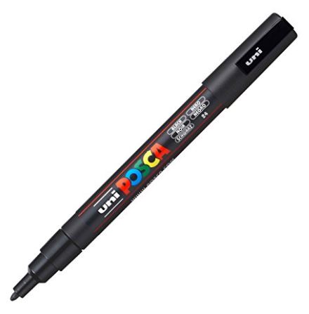Posca Fine Bullet Tip Marker Black 1.3mm
