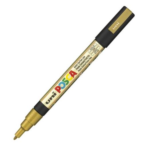 Posca Fine Bullet Tip Marker Metallic Gold 1.3mm