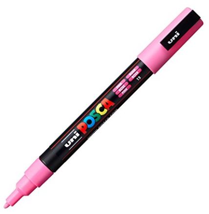 Posca Fine Bullet Tip Marker Pink 1.3mm