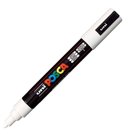 Posca Medium Bullet Tip Marker White 2.5mm