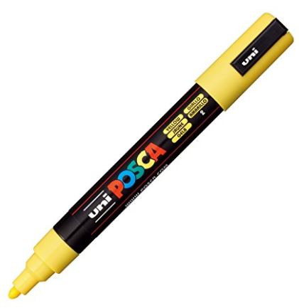 Posca Medium Bullet Tip Marker Yellow 2.5mm