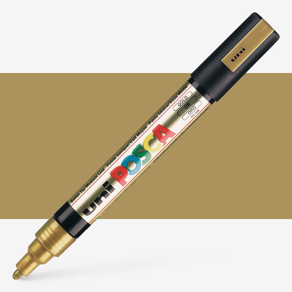 Posca Medium Bullet Tip Marker Gold