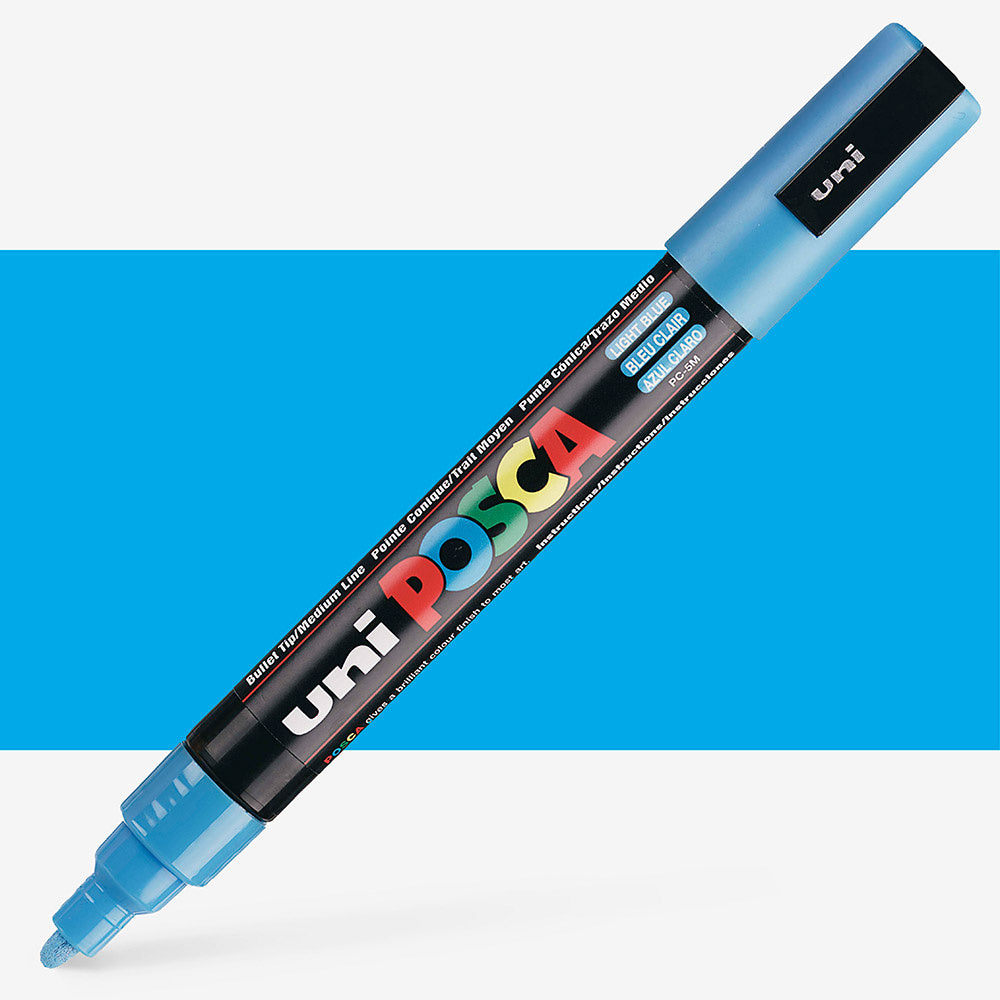Posca Medium Bullet Tip Marker Light Blue