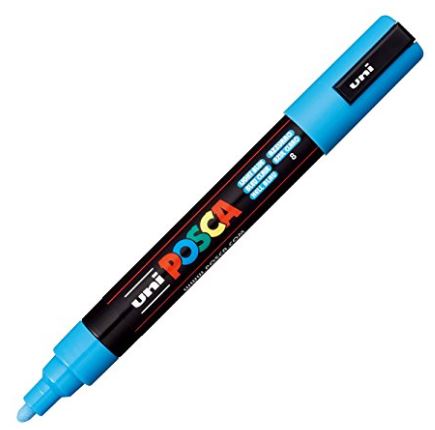 Posca Medium Bullet Tip Marker Light Blue 2.5mm