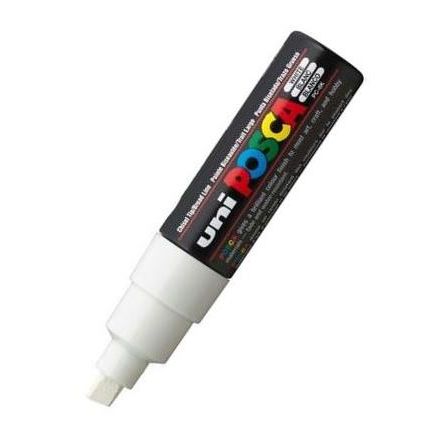 Posca Bold Chisel Tip Marker White 8mm