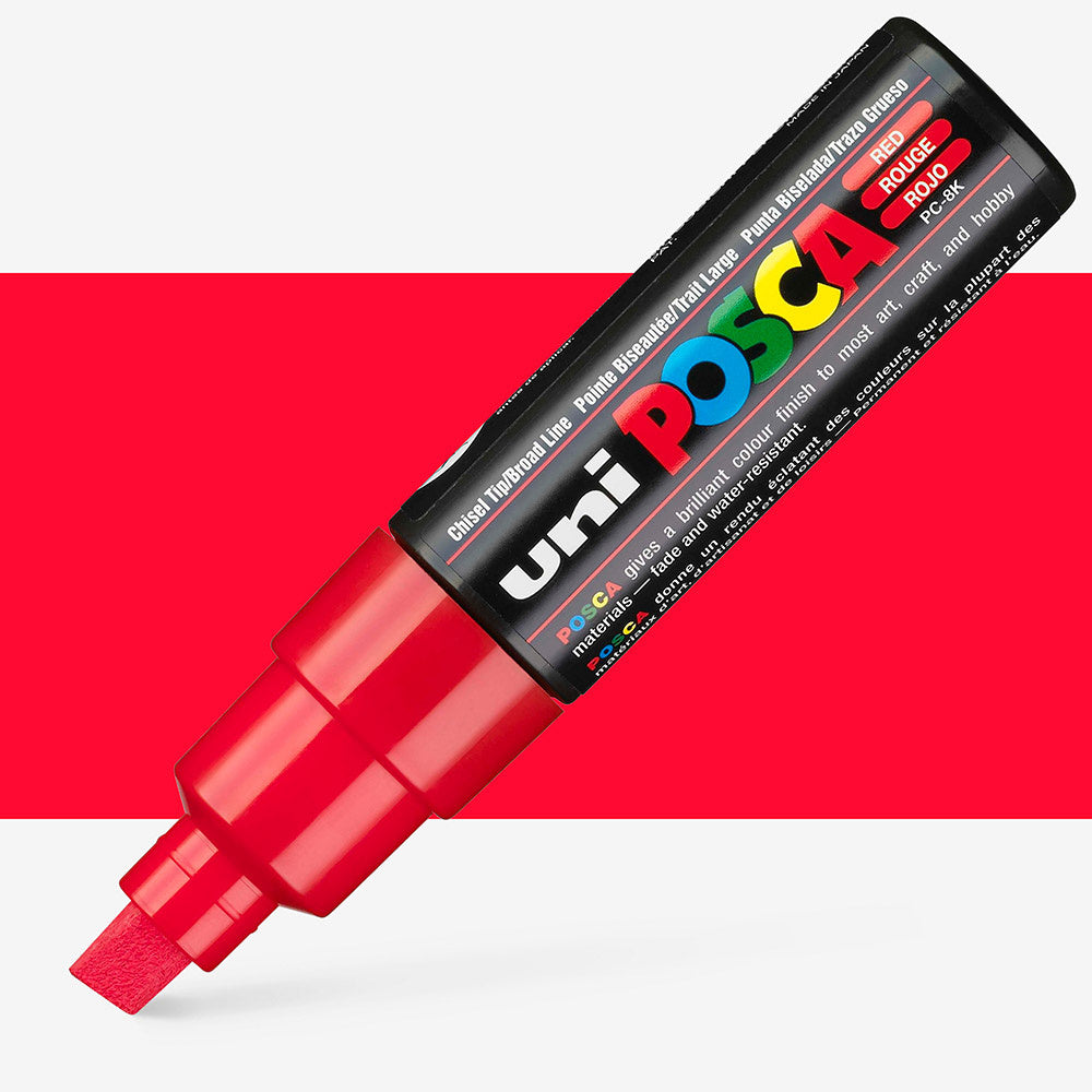 Posca Bold Chisel Tip Marker Red