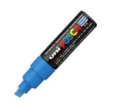 Posca Bold Chisel Tip Marker Light Blue 8mm