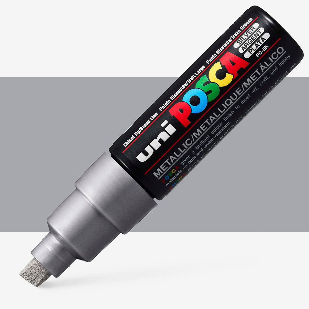 Posca Bold Chisel Tip Marker Silver