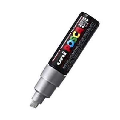Posca Bold Chisel Tip Marker Silver 8mm