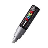 Posca Bold Chisel Tip Marker Silver 8mm