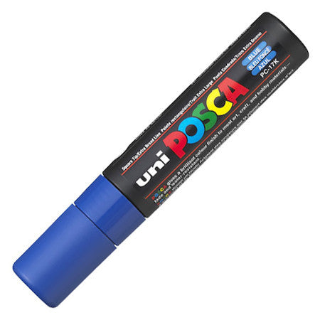 Posca Broad Chisel Tip Marker Blue 15mm