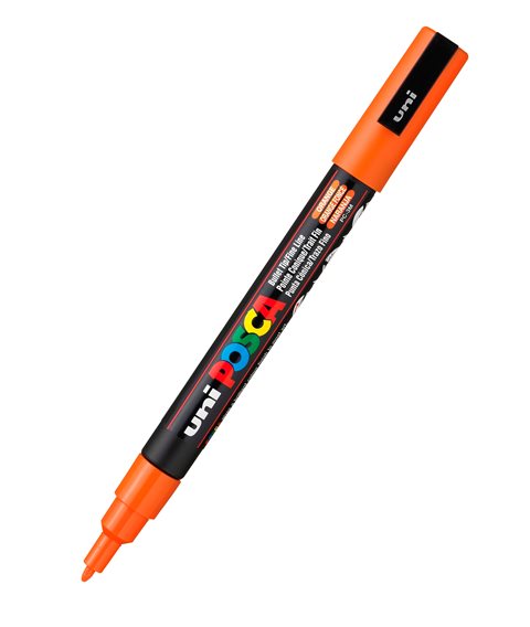 Posca Fine Bullet Tip Marker Orange 1.3mm