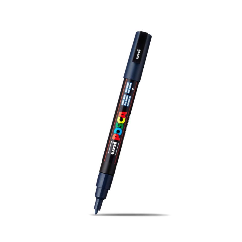 Posca Fine Bullet Tip Marker Navy Blue 1.3mm